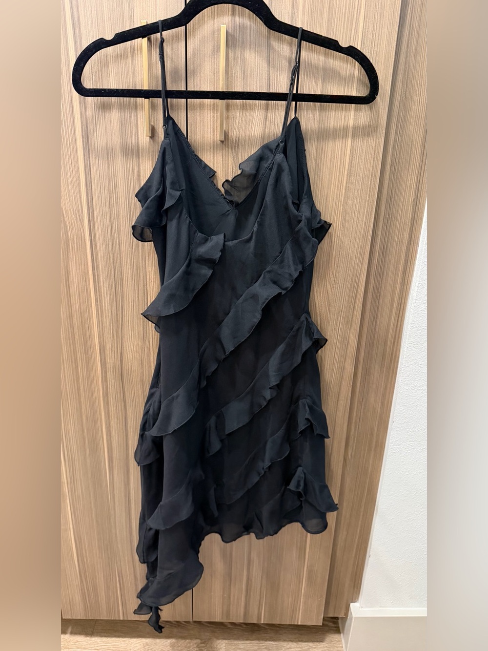 Abercrombie ruffle mini dress black - Picture 2 of 4